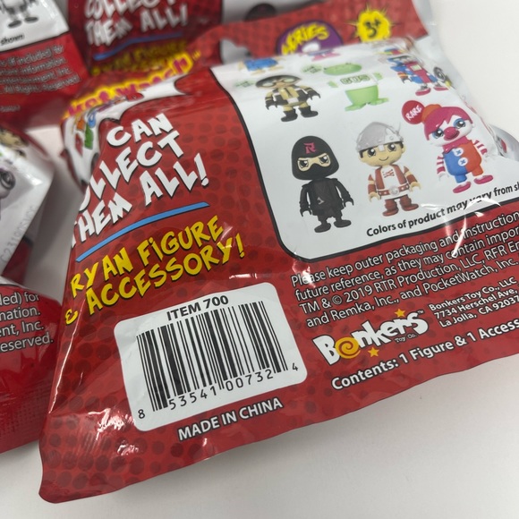 (lot of 4) Ryan's World Mystery Figure Random Blind Bags Series 3 NEW Unopened - Picture 6 of 6